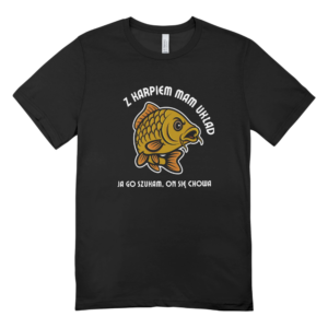 Koszulka Z KARPIEM MAM UKŁAD nadruk
